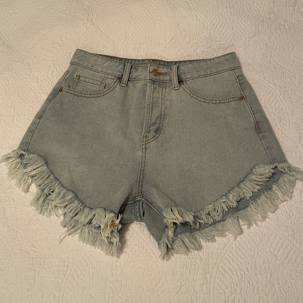 wild fable high-rise denim shorts